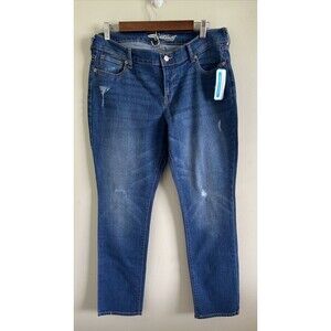 NWT Old Navy the sweet heart Women's  Skinny Blue Denim Jeans Size 12 Petite